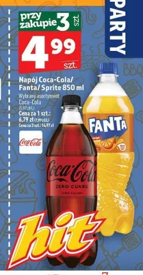 Napój Coca-Cola Zero Cukru promocja w TOPAZ