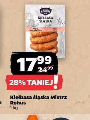 Kiełbasa śląska Mistrz Rohus promocja w Netto