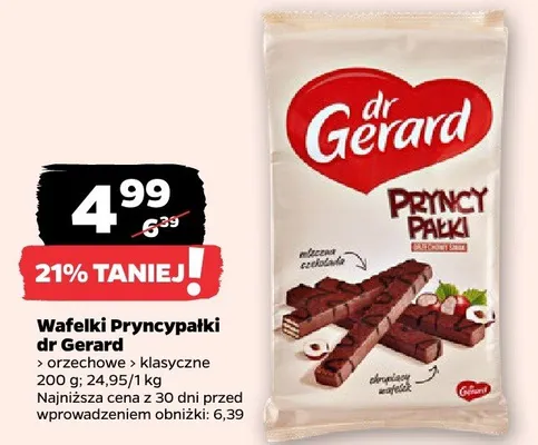Wafelki Pryncypałki orzechowe klasyczne promocja w Netto