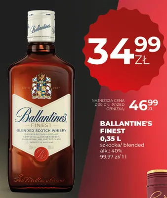 Whisky Ballantine's Finest promocja w Duży Ben