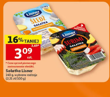 Sałatka Lisner promocja w Auchan