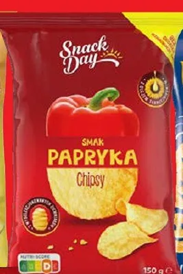 Chipsy Snack Day smak papryka promocja w Lidl