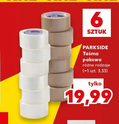 Taśma pakowa Parkside 6-pak promocja w Kaufland