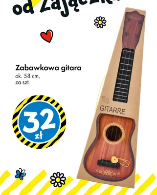 Zabawkowa gitara promocja w Tedi