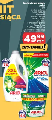 Żel do prania Ariel promocja w Netto