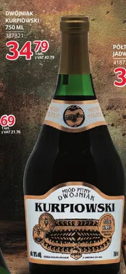 Miód pitny Dwójniak Kurpiowski 750 ml promocja w Selgros