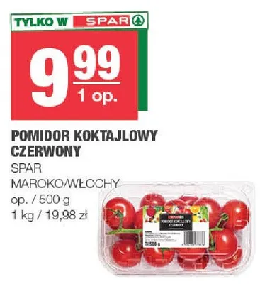 Pomidor koktajlowy czerwony maroko/włochy promocja w SPAR
