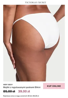 Majtki z regulowanymi paskami Bikini Victoria's Secret promocja w Victoria's Secret