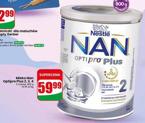 Mleko Nestlé Nan Optipro Plus 2 promocja w Dino