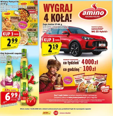 Zupa Amino barszcz czerwony z makaronem promocja w Prim Market