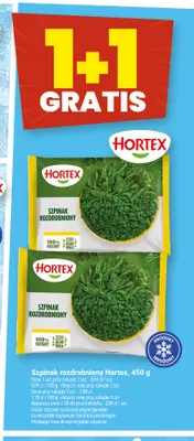 Szpinak rozdrobniony Hortex promocja w Twój Market