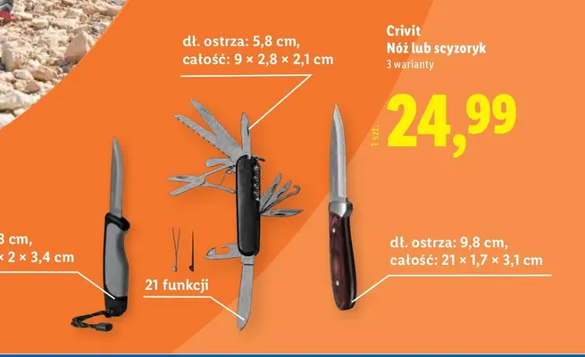 Nóż lub scyzoryk promocja w Lidl