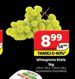 Winogrono białe promocja w Delfin