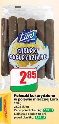 Pałeczki kukurydziane w polewie mlecznej promocja w Dino