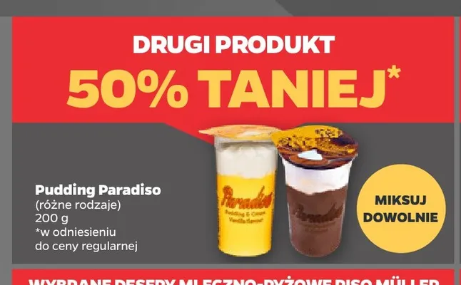 Pudding czekoladowy Paradiso promocja w Netto