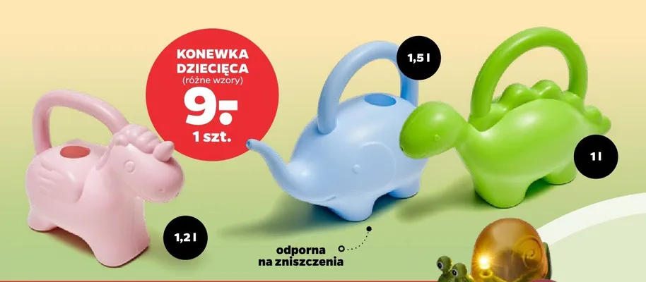 Konewka dziecięca (różne wzory) promocja w Netto