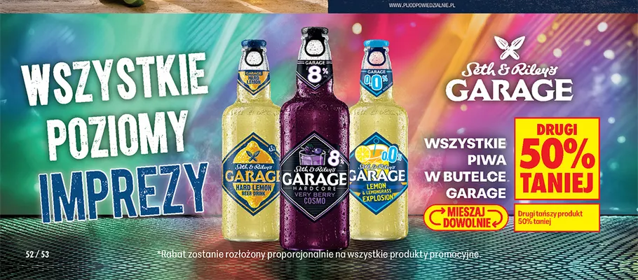 Piwo bezalkoholowe Seth & Riley's Garage Lemon & Lemongrass Explosion promocja w Biedronka