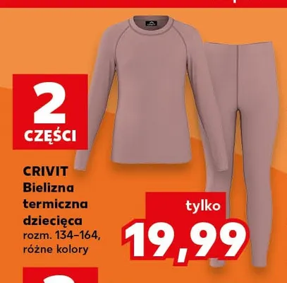 Bielizna termiczna dziecięca Crivit promocja w Kaufland