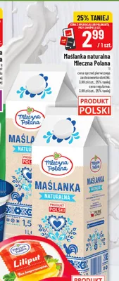 Maślanka naturalna Mleczna Polana promocja w POLOmarket