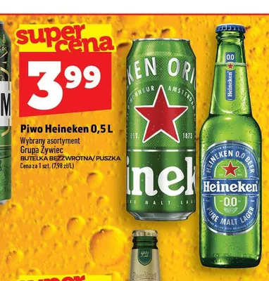 Piwo Heineken promocja w TOPAZ