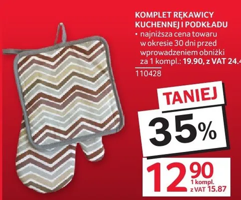 Komplet rękawicy kuchennej Rokładku promocja w Selgros