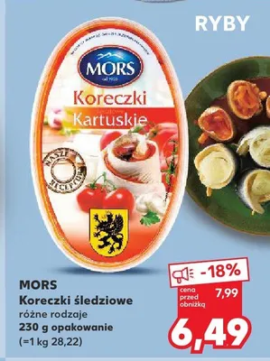 Koreczki śledziowe Kartuskie Mors promocja w Kaufland