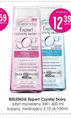 Płyn micelarny 3w1 kojący Expert Czystej Skóry Bielenda promocja w Drogerie Jasmin