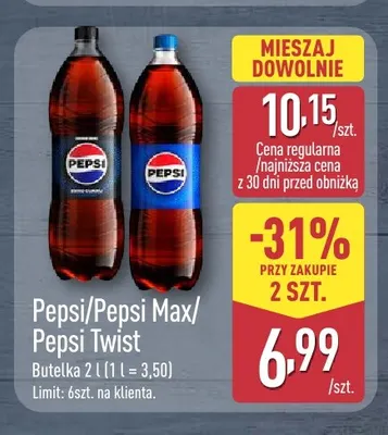 Napój gazowany Pepsi Twist promocja w Aldi