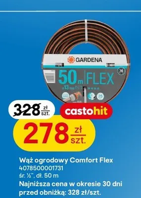 Wąż ogrodowy Gardena Comfort Flex promocja w Castorama
