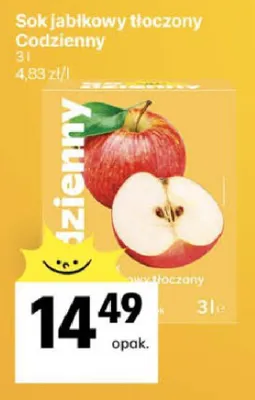 Sok jabłkowy tłoczony promocja w Delikatesy Centrum