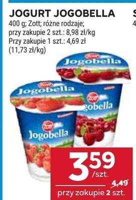 Jogurt Jogobella różne rodzaje promocja w Stokrotka
