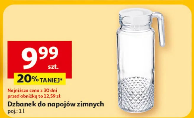 Dzbanek do napojów zimnych promocja w Auchan