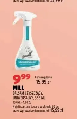Balsam czyszczący uniwersalny Mill promocja w Drogerie Natura