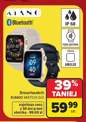 Smartwatch Kiano Watch Go promocja w Carrefour
