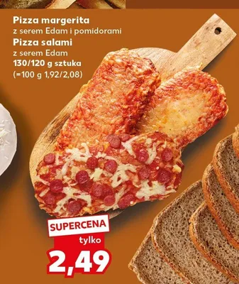 Pizza salami z serem Edam promocja w Kaufland