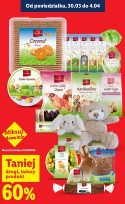 Słodycze Dark Chocolate Easter Egg Favorina promocja w Lidl