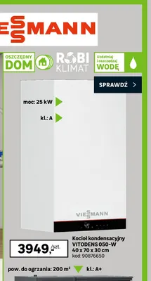Kocioł kondensacyjny Vitodens 050-W Viessmann promocja w Leroy Merlin