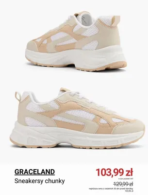 Sneakersy chunky Graceland promocja w Deichmann