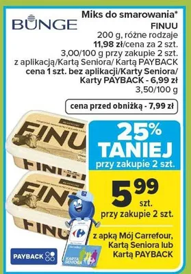 Miks do smarowania FINUU promocja w Carrefour Market