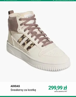 Sneakersy za kostkę Adidas promocja w Deichmann