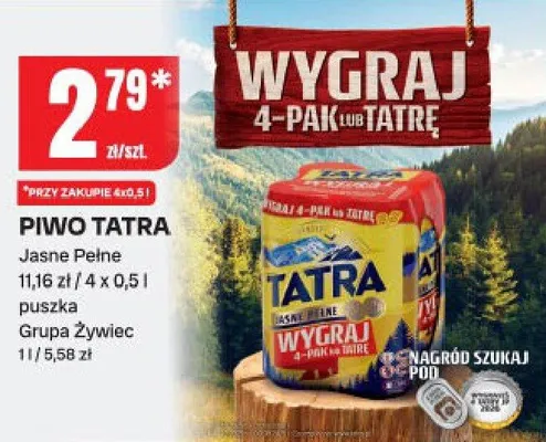 Piwo Jasne Pełne puszka Grupa Żywiec promocja w Chorten