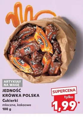 Cukierki kakaowe JEDNOŚĆ KRÓWKA POLSKA promocja w Kaufland