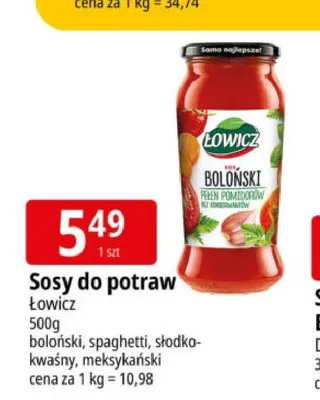 Sos boloński Łowicz promocja w Leclerc
