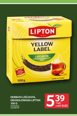 Herbata liściasta Lipton promocja w Selgros
