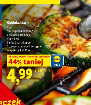 Cukinia luzem promocja w Lidl