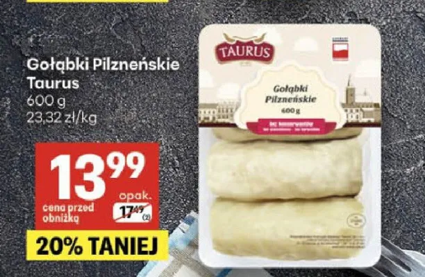 Gołąbki Pilzneńskie Taurus promocja w Delikatesy Centrum