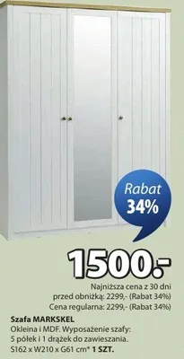 Szafa Marskskel promocja w Jysk