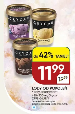 Lody od pokoleń Grycan promocja w Chata Polska
