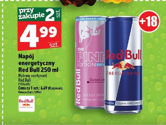 Napój energetyczny classic Red bull promocja w TOPAZ