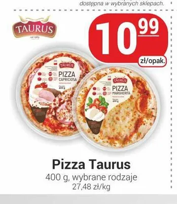 Pizza Taurus margherita promocja w Delikatesy Sezam